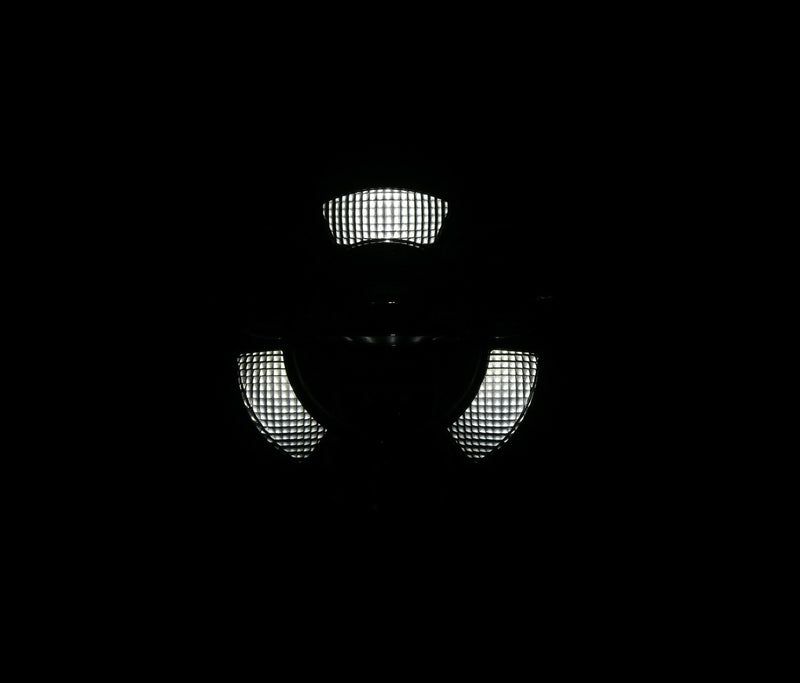HIGHSIDER pro 7 Zoll LED-Scheinwerfer FRAME-R1 TYPE 11, schwarz, Befestigung unten