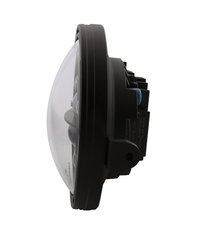HIGHSIDER pro 7 Zoll LED-Scheinwerfer FRAME-R1 TYPE 11, schwarz, Befestigung seitlich