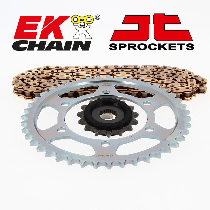EK/JT Kettenkit 520 MVXZ2 - 16/39-114 - Kettenrad Standard Stahl