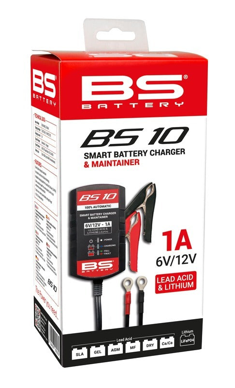 BS BATTERY BS10 Intelligentes Batterieladegerät - Kit 20+3