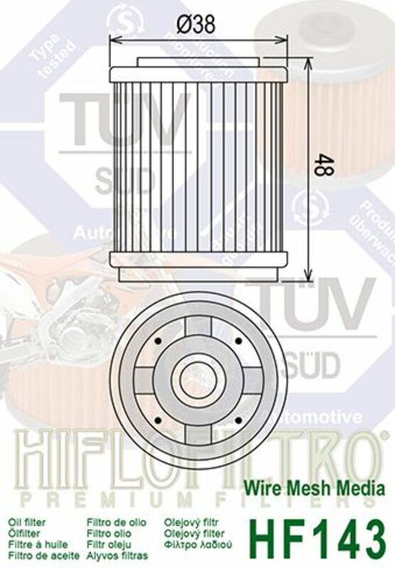 HIFLOFILTRO Ölfilter - HF143