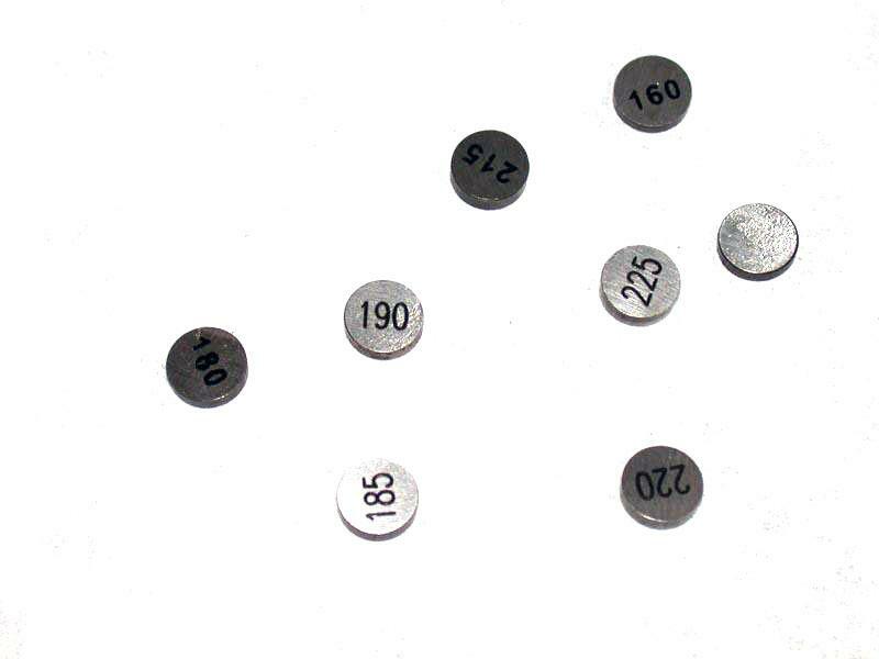 HOT CAMS Ventilscheiben Ø9,48x2,65mm - Set mit 5 Stk.