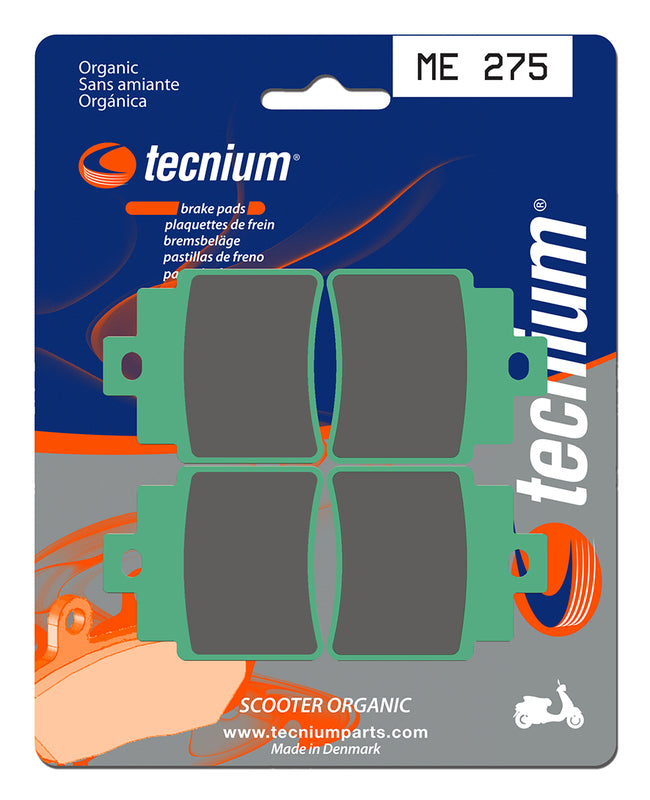 TECNIUM Scooter Organische Bremsbeläge - ME275