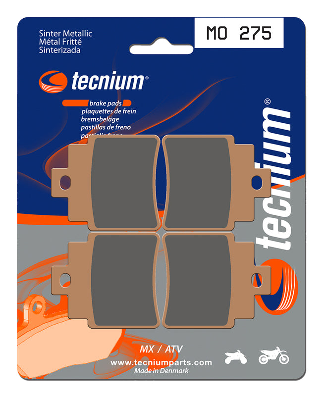 TECNIUM MX/ATV Sintermetall Bremsbeläge - MO275