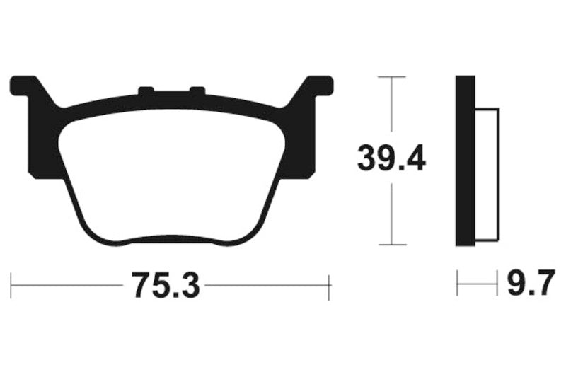 TECNIUM MX/ATV Sintermetall Bremsbeläge - MO313