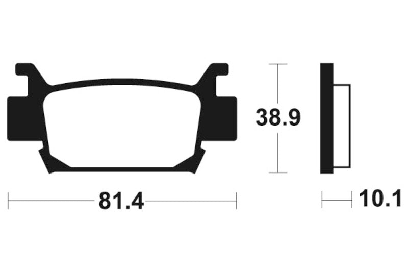 TECNIUM MX/ATV Sintermetall Bremsbeläge - MO329
