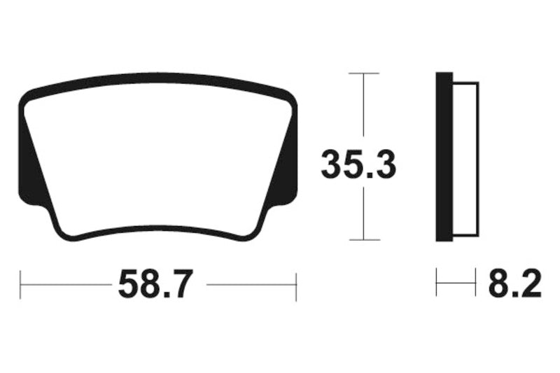 TECNIUM MX/ATV Sintermetall Bremsbeläge - MO367