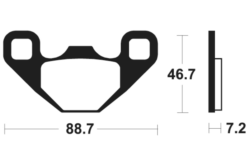 TECNIUM MX/ATV Sintermetall Bremsbeläge - MO406