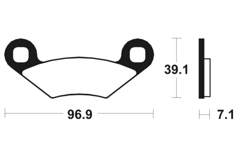 TECNIUM MX/ATV Sintermetall Bremsbeläge - MOA142