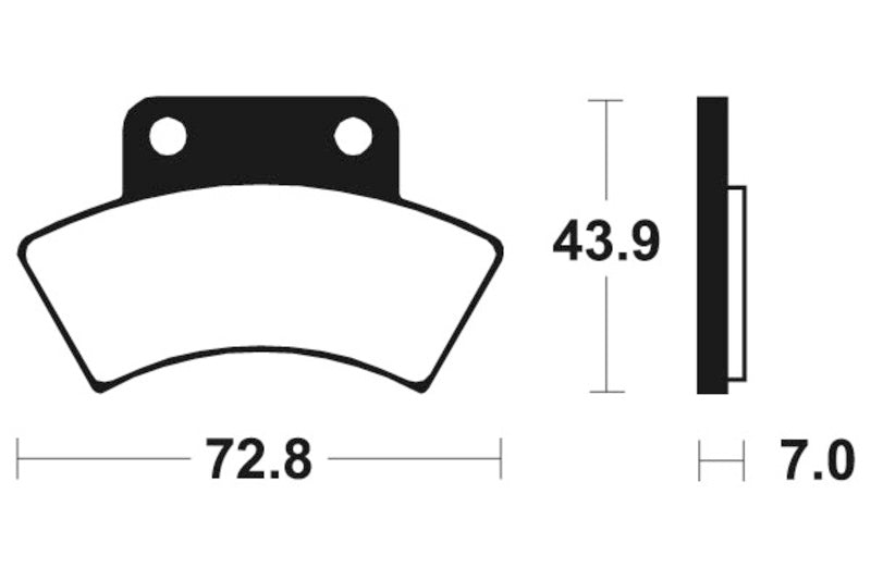 TECNIUM MX/ATV Sintermetall Bremsbeläge - MOA217