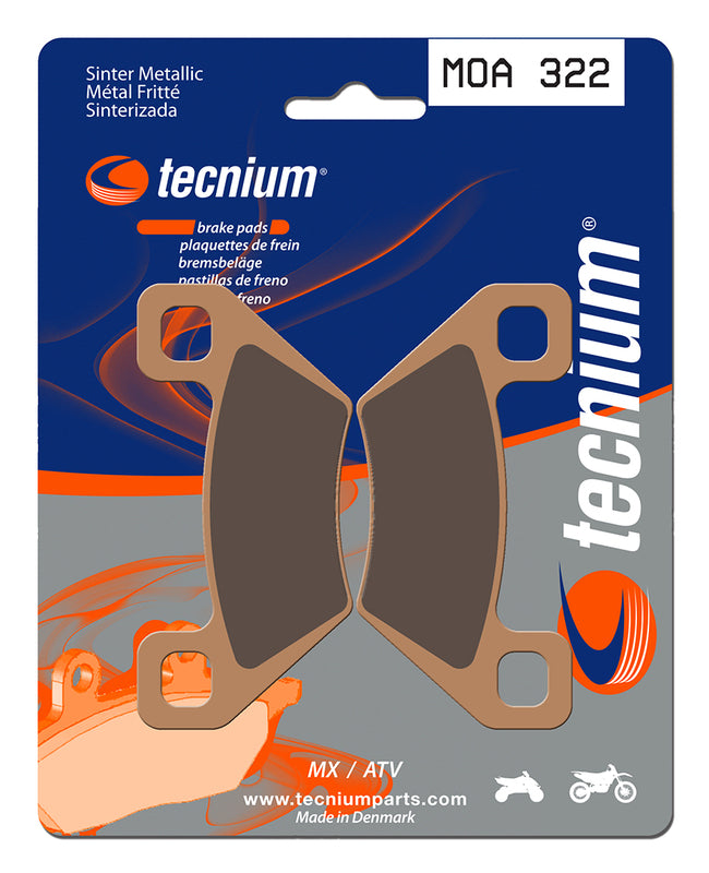 TECNIUM MX/ATV Sintermetall Bremsbeläge - MOA322