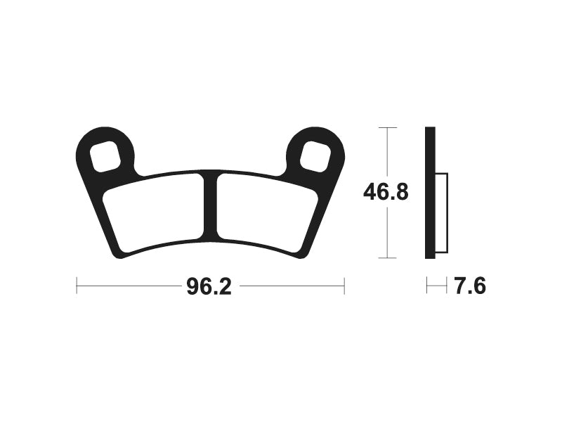 TECNIUM MX/ATV Sintermetall Bremsbeläge - MOA398