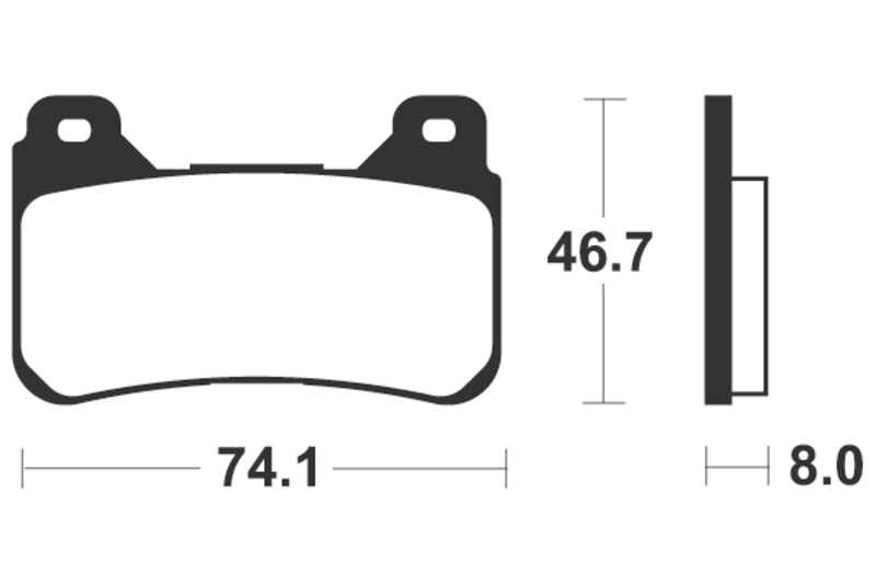 TECNIUM Professional Racing Sintermetall Bremsbeläge - MSR309