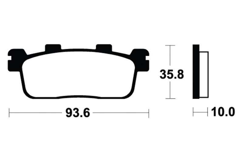 TECNIUM Maxi Scooter Sintermetall Bremsbeläge - MSS363