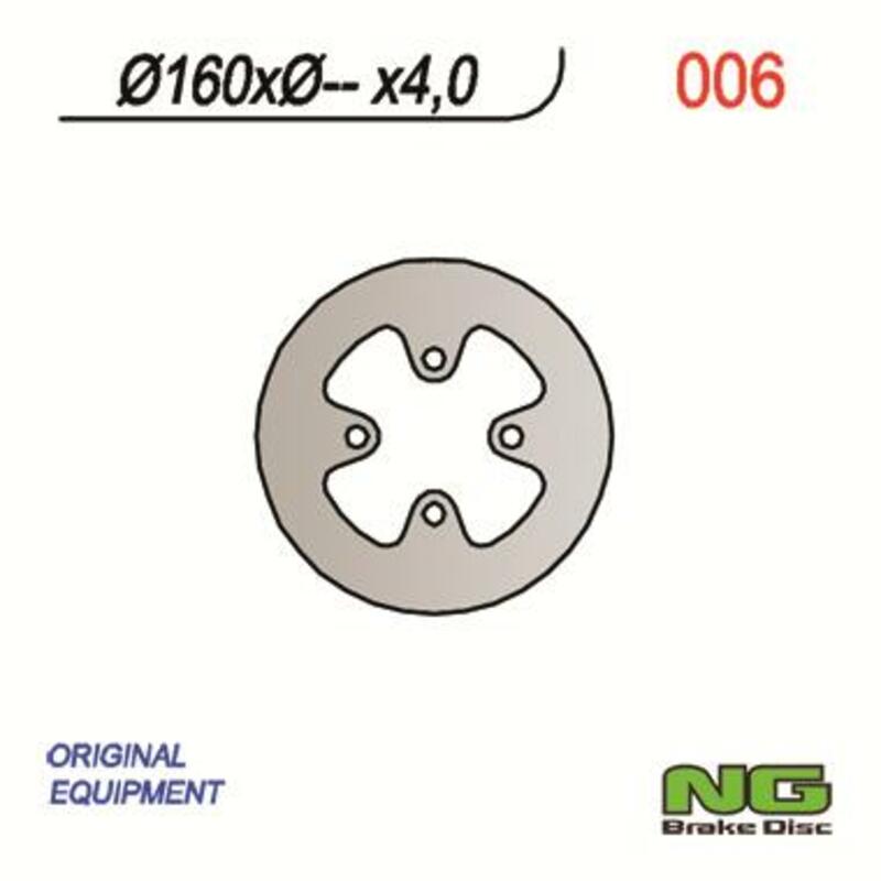 NG BRAKES Bremsscheibe rund starr