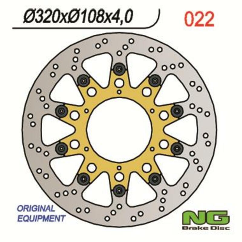 NG BRAKES Bremsscheibe schwimmend rund