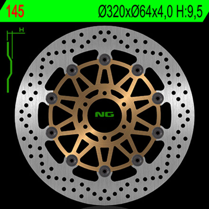 NG BRAKES Bremsscheibe schwimmend rund