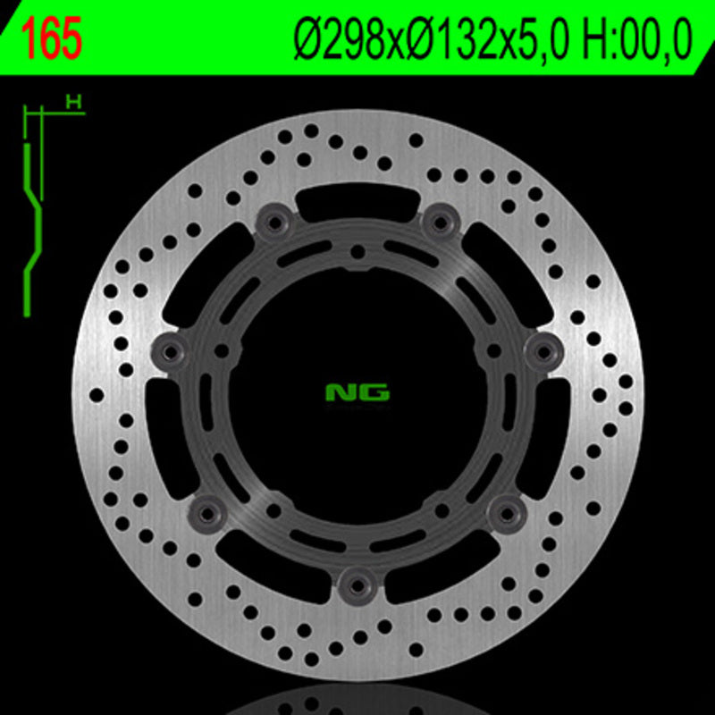 NG BRAKES Bremsscheibe schwimmend rund