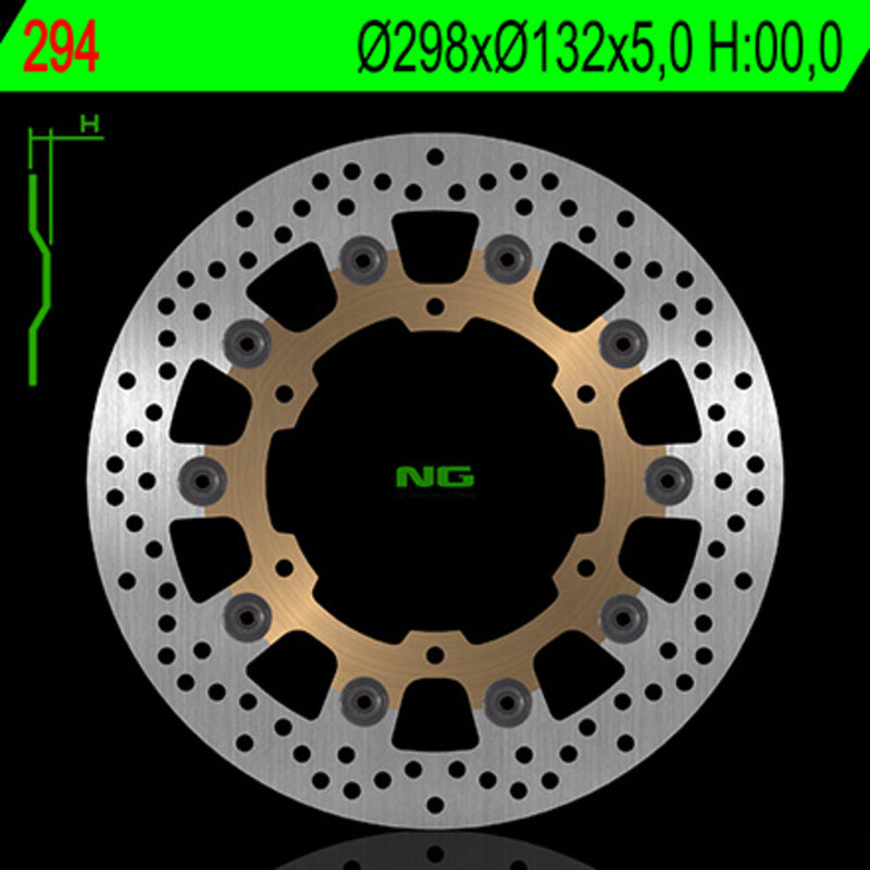 NG BRAKES Bremsscheibe schwimmend rund