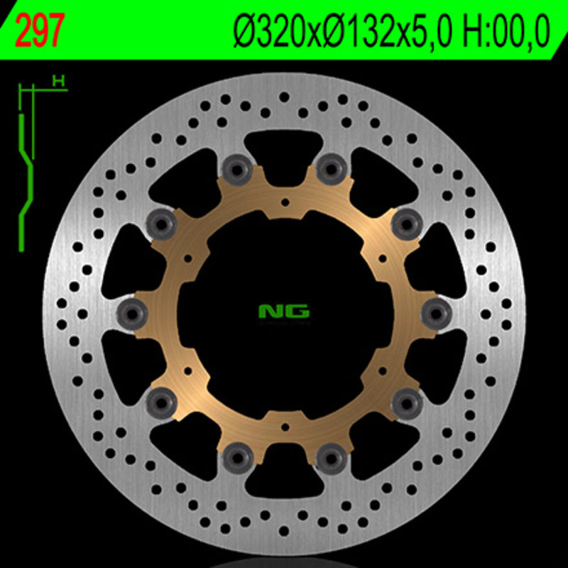 NG BRAKES Bremsscheibe schwimmend rund