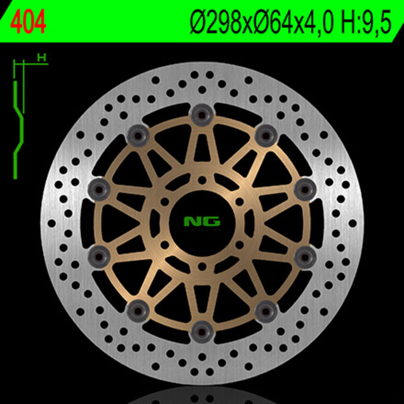 NG BRAKES Bremsscheibe schwimmend rund
