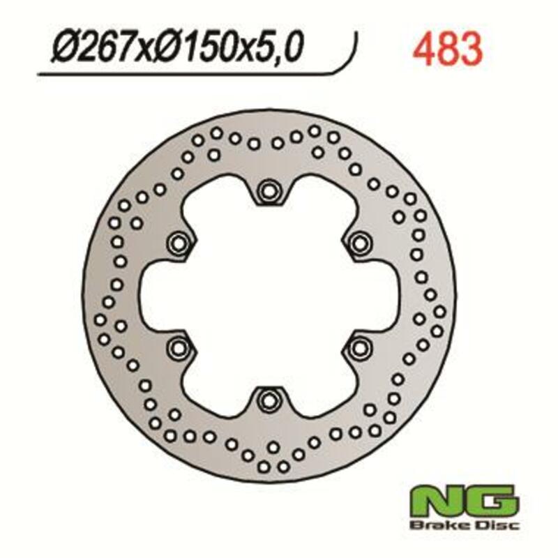 NG BRAKES Bremsscheibe rund starr
