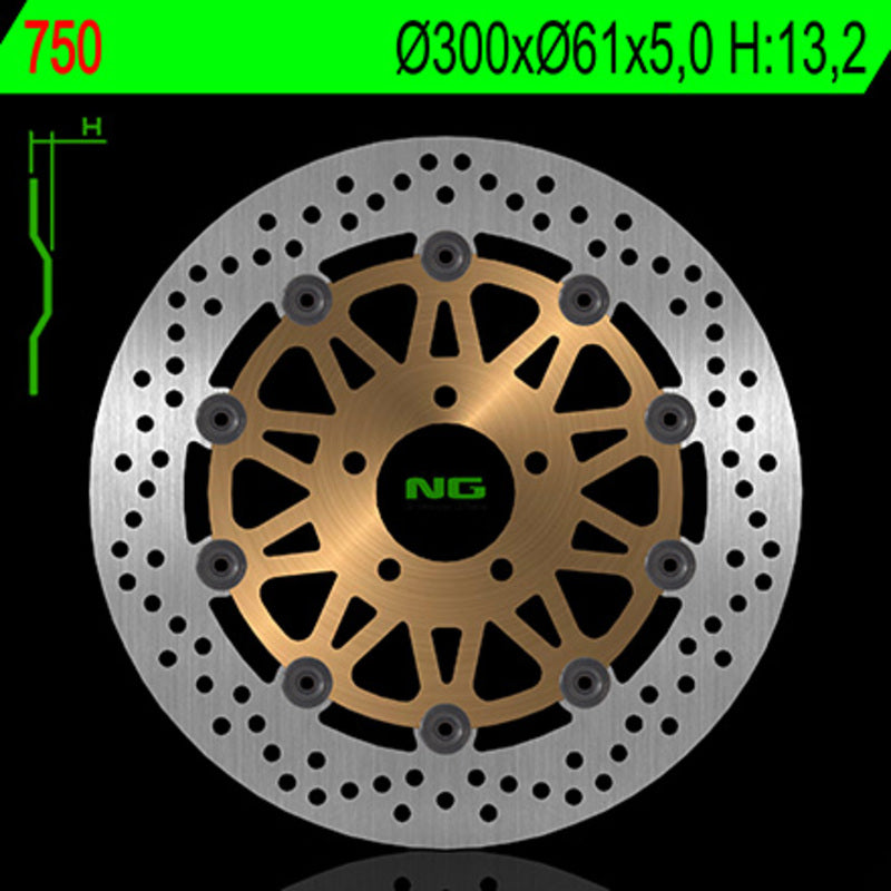NG BRAKES Bremsscheibe schwimmend rund