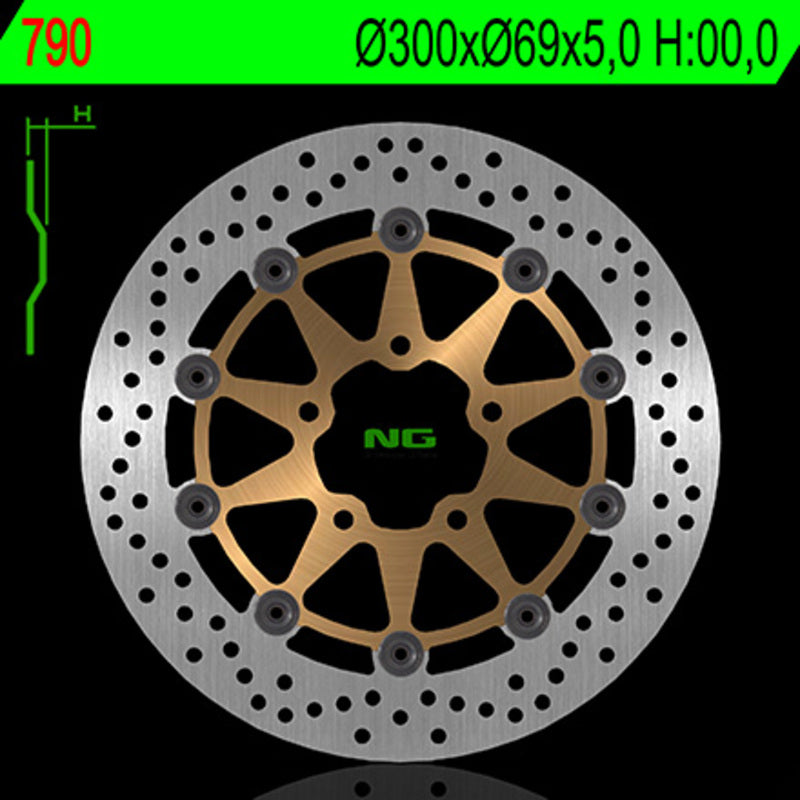 NG BRAKES Bremsscheibe schwimmend rund
