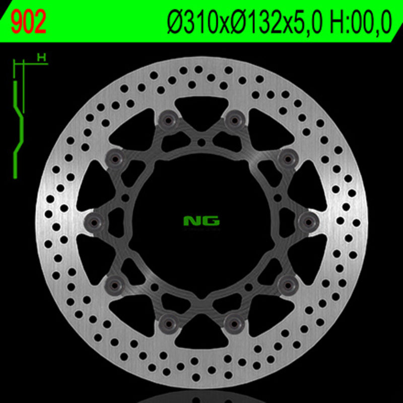 NG BRAKES Bremsscheibe schwimmend rund