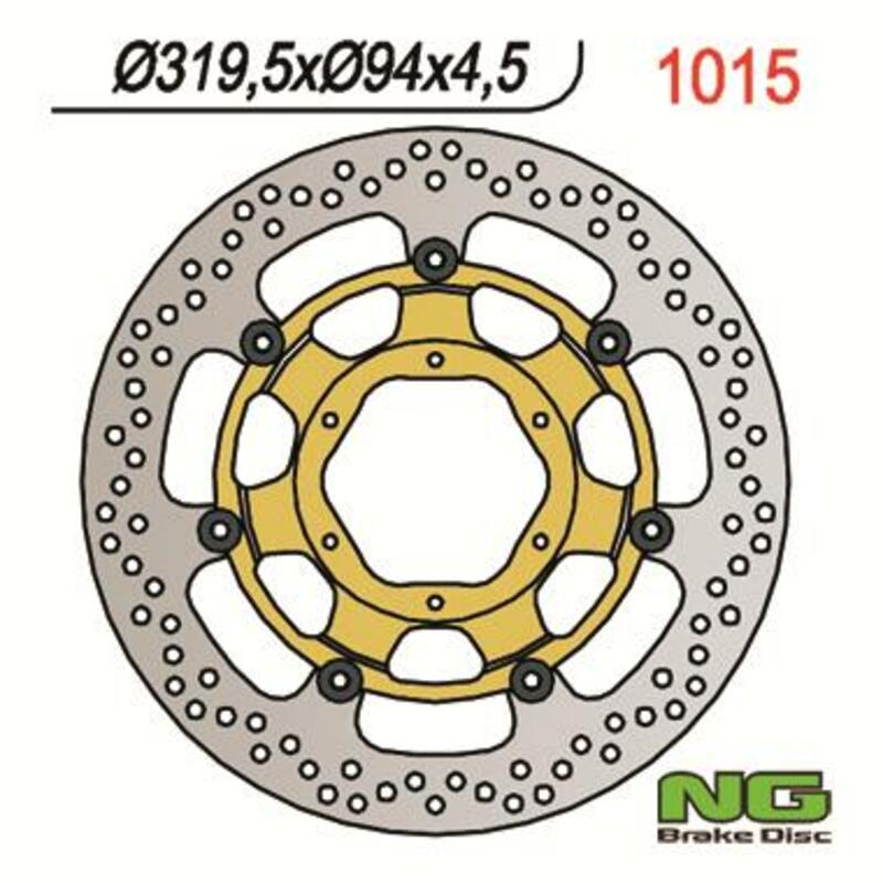 NG BRAKES Bremsscheibe schwimmend rund