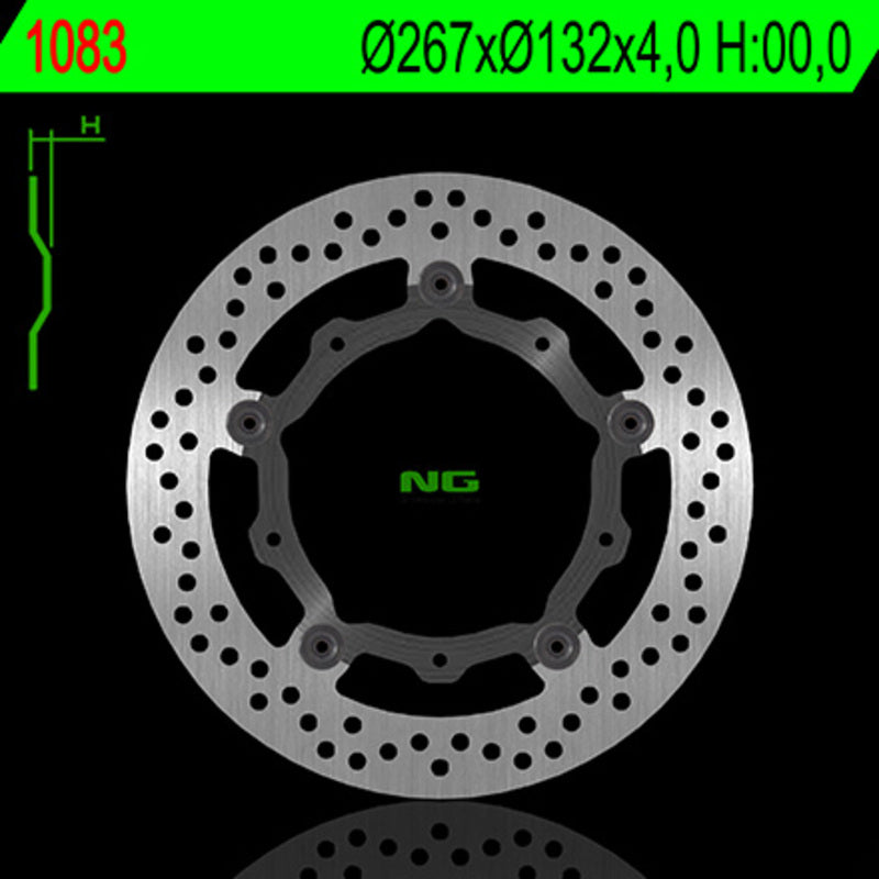 NG BRAKES Bremsscheibe schwimmend rund