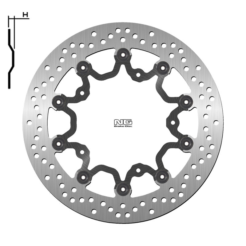 NG BRAKES Bremsscheibe schwimmend rund