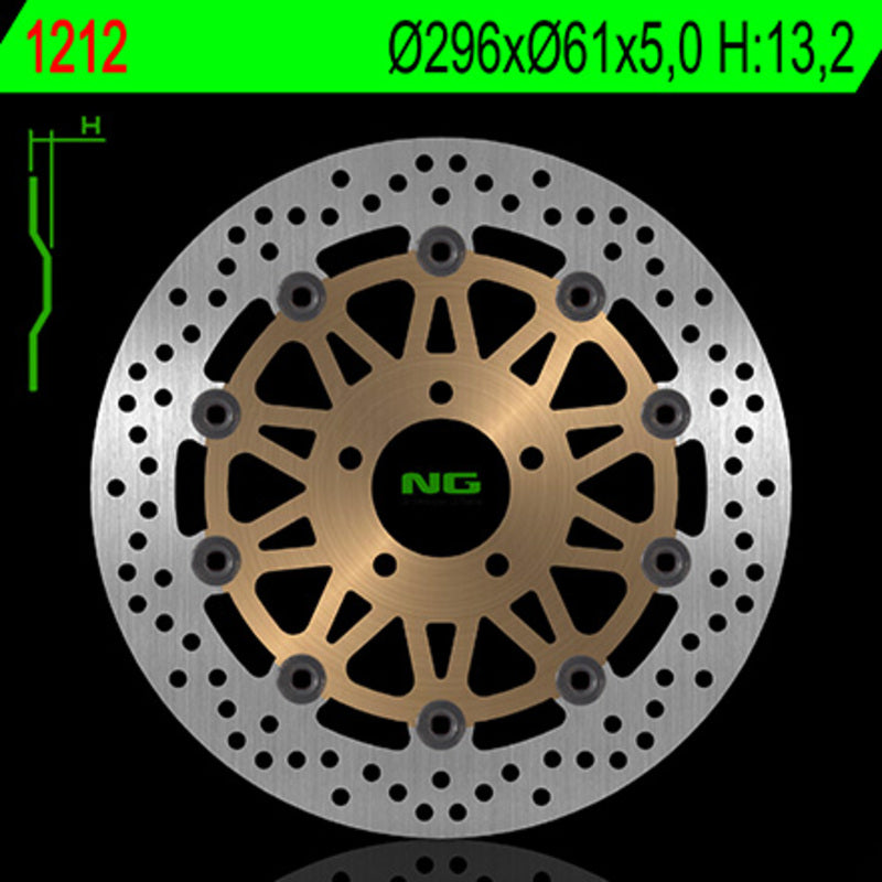 NG BRAKES Bremsscheibe schwimmend rund