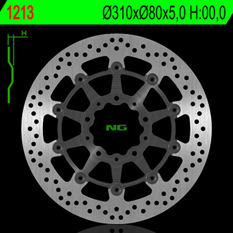 NG BRAKES Bremsscheibe schwimmend rund
