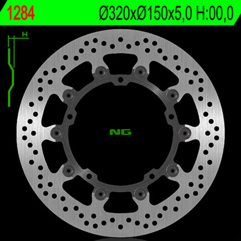 NG BRAKES Bremsscheibe schwimmend rund