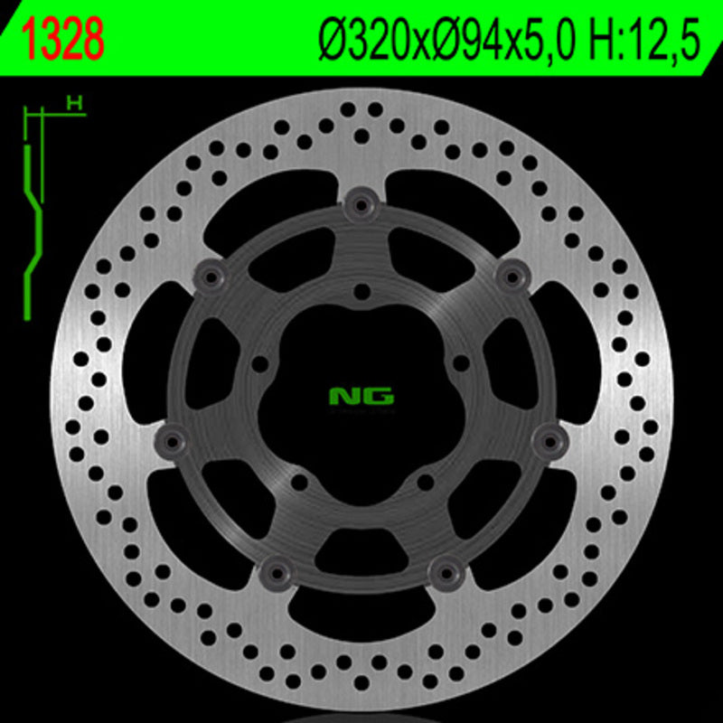 NG BRAKES Bremsscheibe schwimmend rund