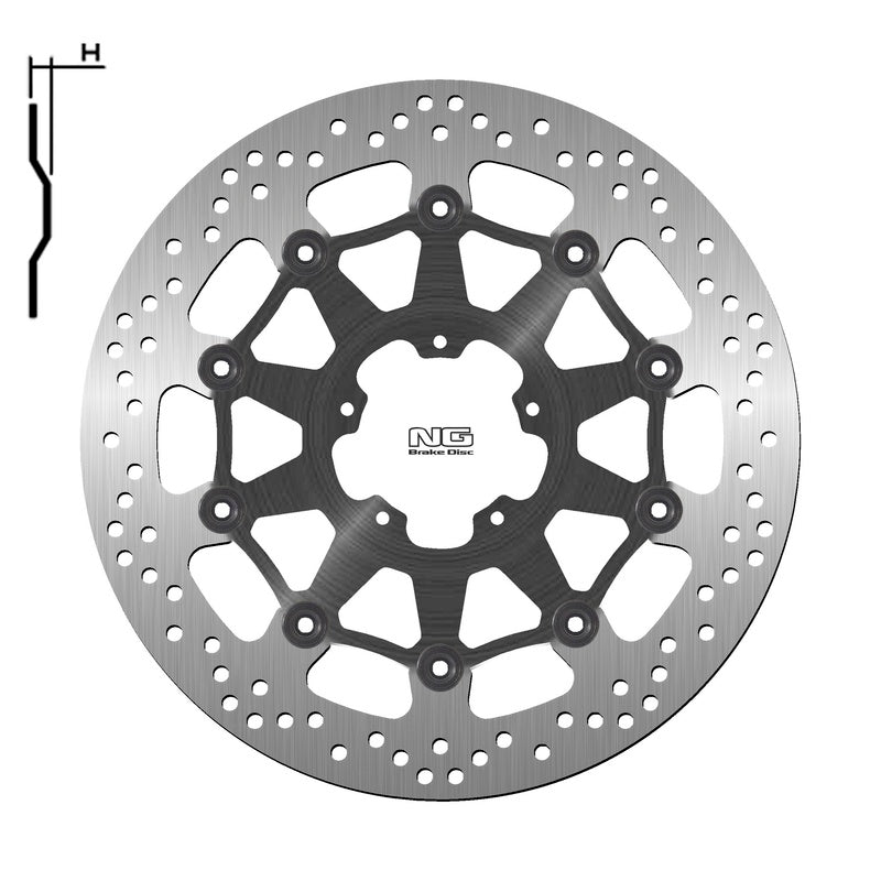 NG BRAKES Bremsscheibe schwimmend rund