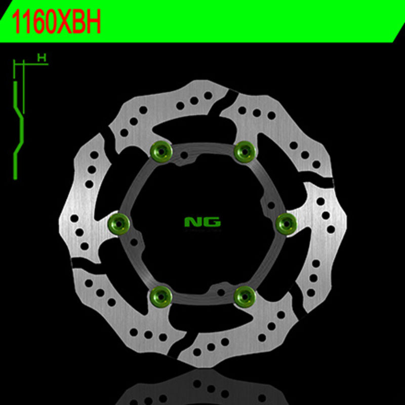 NG BRAKES Bremsscheibe Wave schwimmend