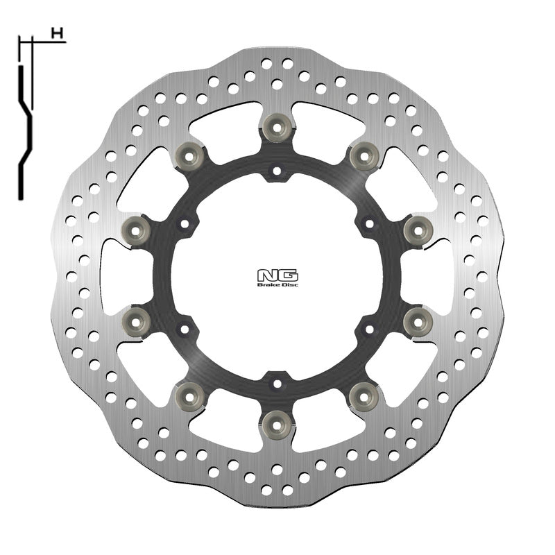 NG BRAKES Bremsscheibe Wave schwimmend