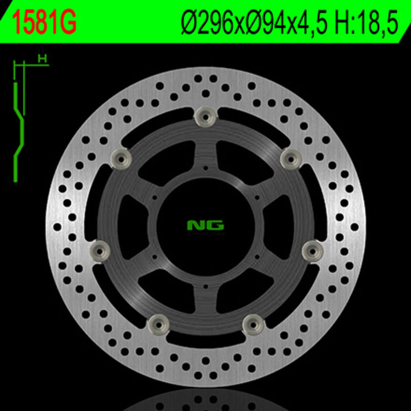 NG BRAKES Bremsscheibe schwimmend rund