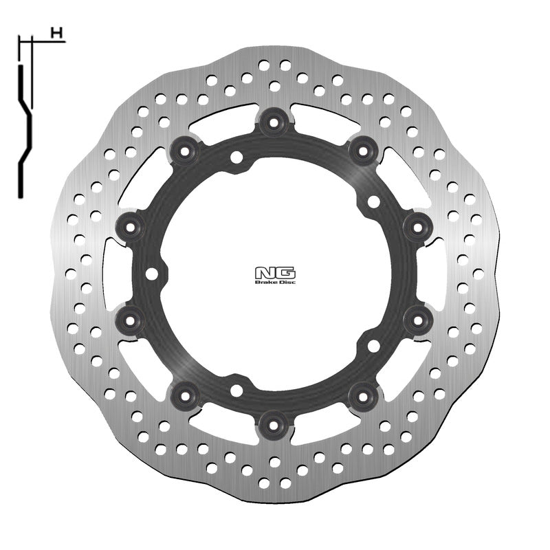 NG BRAKES Bremsscheibe Wave schwimmend