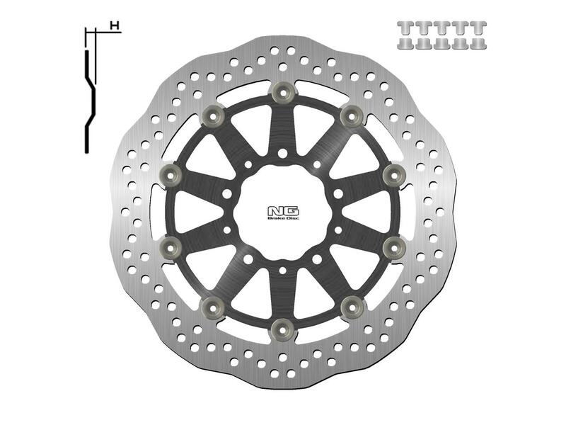 NG BRAKES Bremsscheibe Wave schwimmend