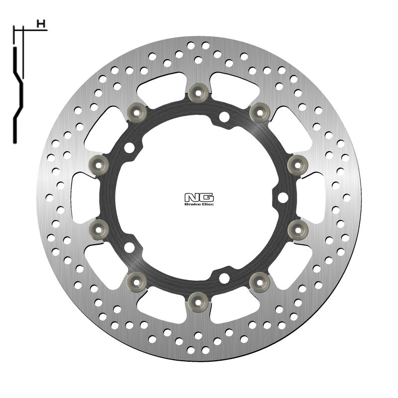 NG BRAKES Bremsscheibe schwimmend rund