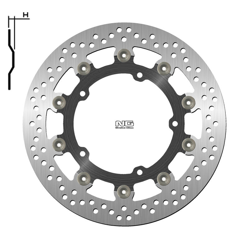 NG BRAKES Bremsscheibe schwimmend rund