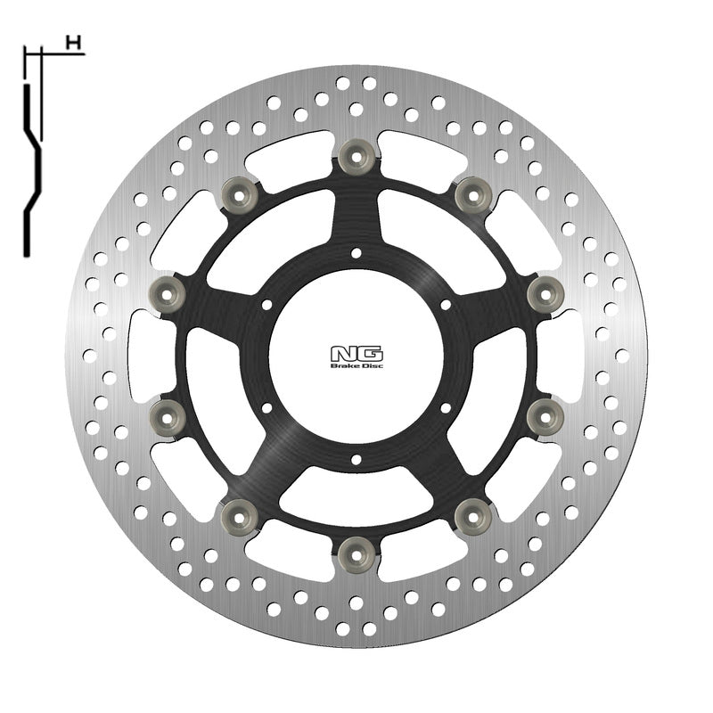 NG BRAKES Bremsscheibe schwimmend rund
