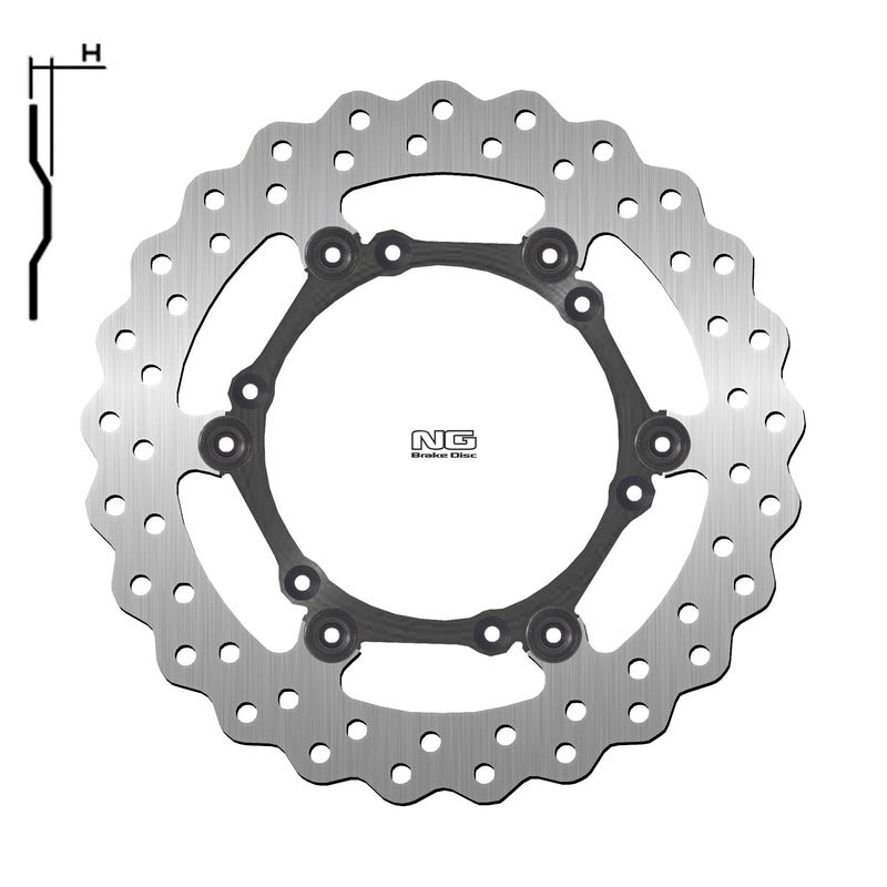 NG BRAKES Bremsscheibe Wave schwimmend