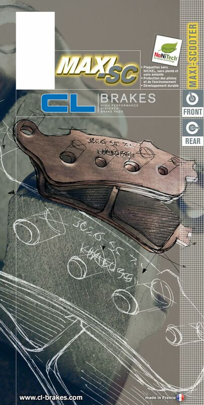 CL BRAKES Maxi Scooter Sintermetall Bremsbeläge - 3041MSC