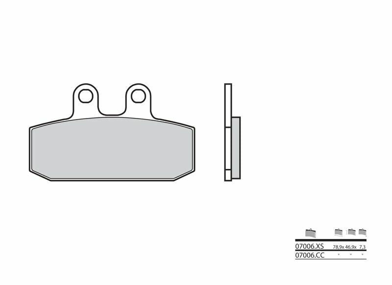 BREMBO Scooter Carbon Keramik Bremsbeläge - 07006