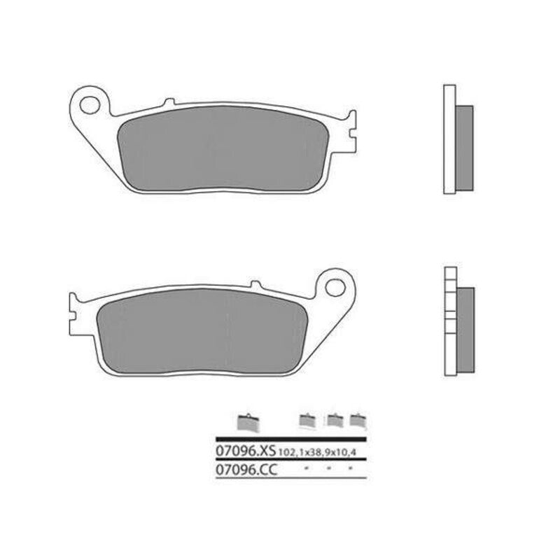 BREMBO Scooter Carbon Keramik Bremsbeläge - 07096CC