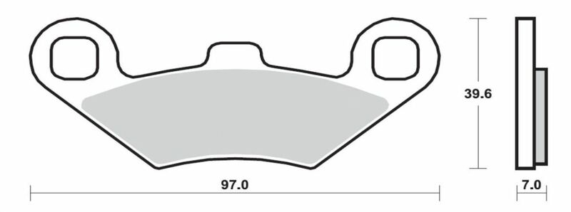 BREMBO Scooter Sintermetall Bremsbeläge - 07104XS